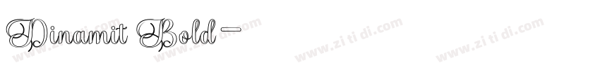 Dinamit Bold字体转换